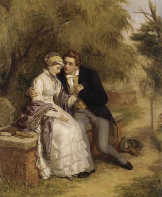 The Lovers Seat, Shelley And Mary Godwin by William Powell Frith